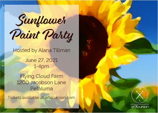 Sunflower Paint Party June 27, 2021
