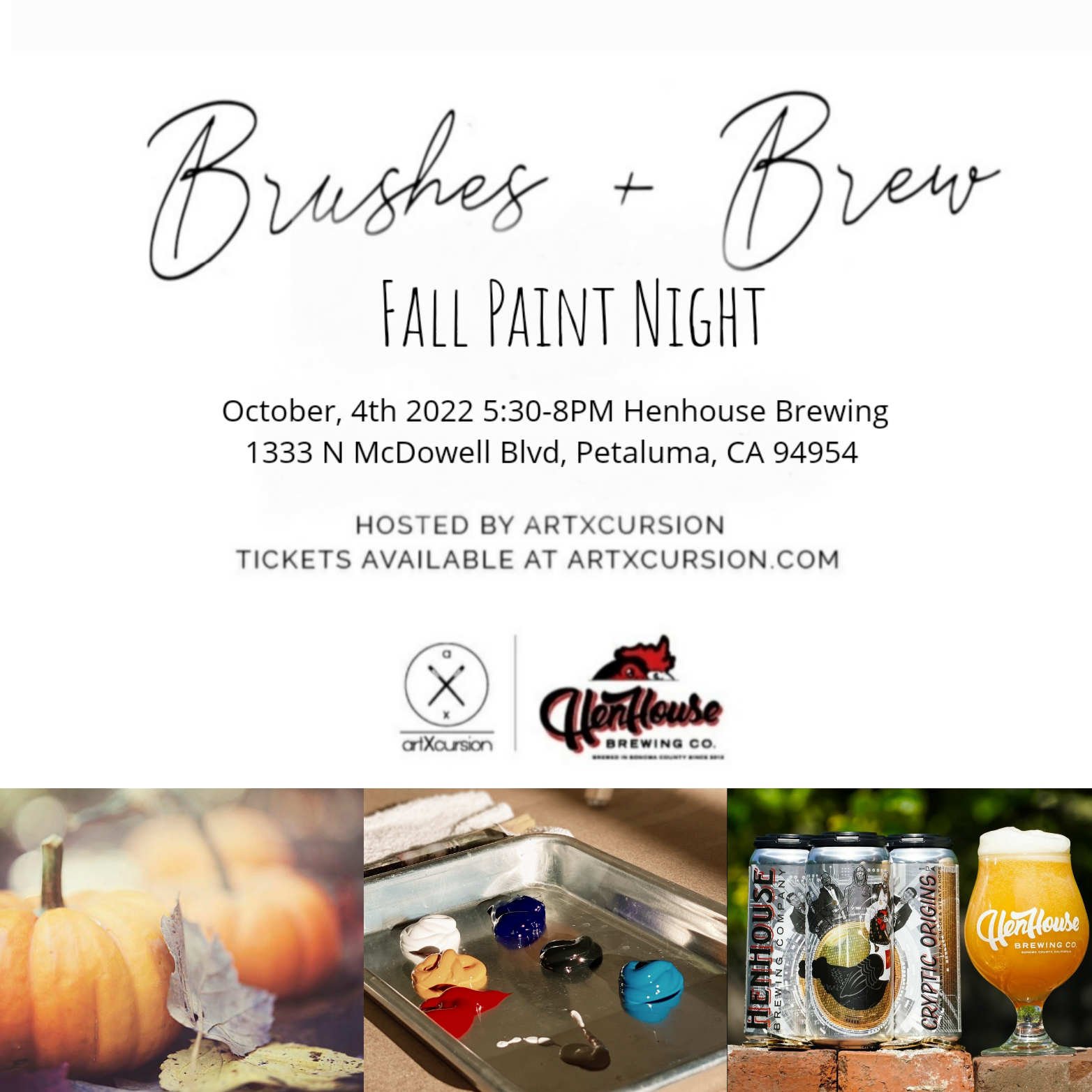 Brushes and Brews Fall Paint Night